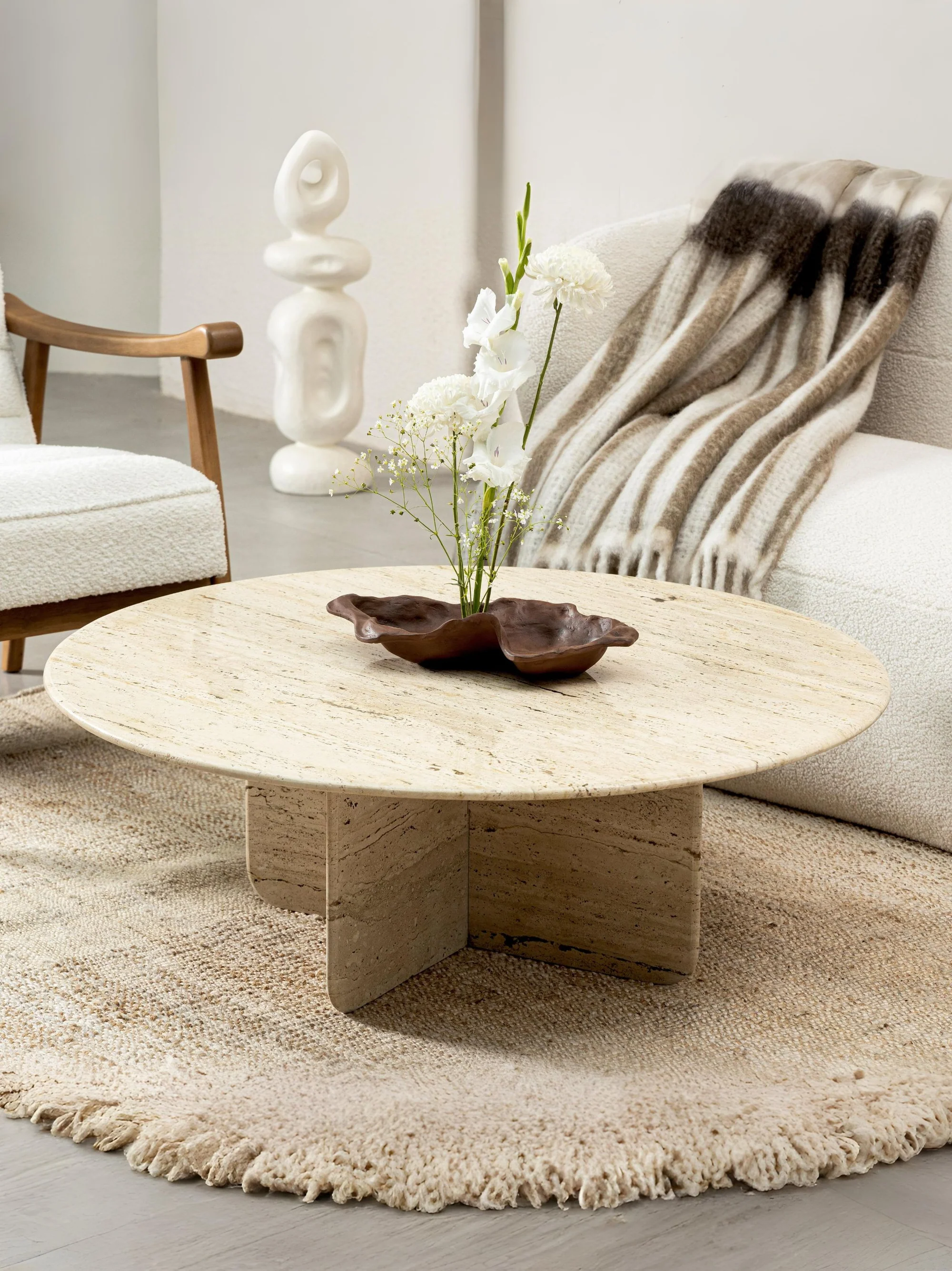 Travertine Coffee Table